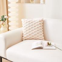 Snaigės pliušinė vėžlio nugaros pagalvė – jauki pagalvės užvalkalas svetainės sofai ar juosmeniui 30x50 cm Pillow Cover Only mėlyna