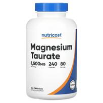 Nutricost, Magnio Tauratas, 1500 mg, 240 kapsulių (500 mg vienoje kapsulėje)