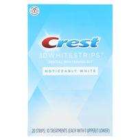 Crest, 3D baltos juostelės, dantų balinimo rinkinys, matomai baltas, 20 juostelių