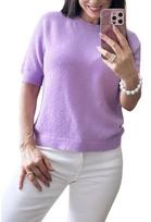 Baby Alpaka megztinis moterims, Made in Italy, alyvinis, M/L