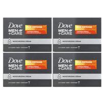 Dove, Men + Care, Skin Defense, 3-In-1 Hand + Body + Shave Bar, 4 bars, 106 g (3.75 oz) each