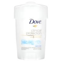Dove, klinikinė apsauga, recepto stiprumas, antiperspirantinis dezodorantas, originalus švarus, 1,7 uncijos (48g)