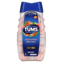Tums, itin stiprus nuo sėklų, įvairių uogų skonių, 1000 mg, 160 kramtomųjų tablečių