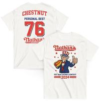 Joey Chestnut Marškinėliai Dešrainių Valgymo Konkurso Rekordas Nathan'sMarškinėliaiMarškinėliai Unisex Marškinėliai XXXXL