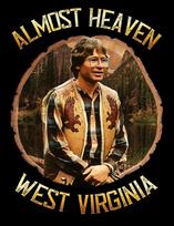 John Denver „Almost Heaven“ marškinėliai Klasikiniai juodi Unisex S-5XL 1H0203 Unisex T-shirt XXXL