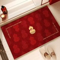 Festive bathroom floor mat, water-absorbing diatom mud floor mat, easy to take care of, quick-drying non-slip floor mat, can be cut, dirt-resistant an 40*60cm