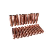 20vnt MB-15AK kontaktiniai antgaliai Dujiniai M6*25mm suvirinimo priedai Degiklis 0,8/1,0/1,2 mm 0.8mm