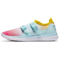 Nike Air Sockracer Flyknit Baltas/Ledinis Mėlynas Lenktyninis Rožinis Moteriškas 896447-100 36.5