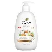 Dove, Advanced Care rankų ploviklis, taukmedžio sviestas ir šilta vanilė, 12 fl uncijų (355 ml)