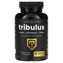 NutraChamps, Tribulus, Ypač stiprus, 2 000 mg, 90 daržovių kapsulių (666 mg vienoje kapsulėje)