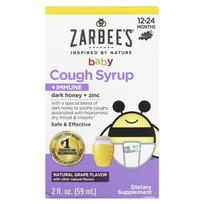 Zarbee's, Kūdikio kosulio sirupas + Imunitetas, 12-24 mėn., Natūralus vynuogių skonio, 2 fl oz (59 ml)