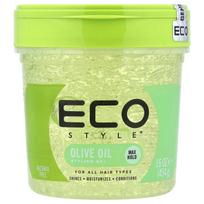 Eco Style, Formavimo gelis, Maksimalus fiksavimas, Visų tipų plaukams, Alyvuogių aliejus, 454g (16oz)