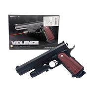 Airsoft, spyruoklinis pistoletas 6mm su lazeriniu taikikliu