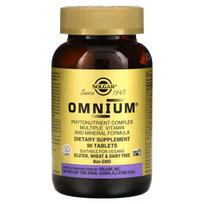 Solgar, Omnium, fitonutrientų kompleksas kelių vitaminų ir mineralų formulė, 90 tablečių
