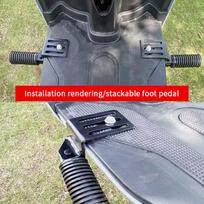 1 pora elektrinės transporto priemonės priekinio kojų pedalo plokštelės kojos atramos pagalvėlės sulankstoma neslystanti metalinė kojelė ebike priedai