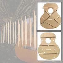 Klasikinės gitaros eglės briaunų medienos rinkinys, Gitaros gamintojo tvirtas remontas Muzikos instrumentų priedai