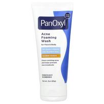 PanOxyl, aknę putojantis veido ir kūno prausiklis, 10 % benzoilo peroksidas, maksimalus stiprumas, 3 uncijos (85 g)