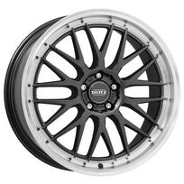 Ratlankis DOTZ Bilbao dark R17x8 5x108 ET 45 CB 70.1 (Gunmetal/Polished Lip) (715 kg)