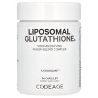 Codeage, liposominis glutationas, 1000 mg, 60 kapsulių (500 mg vienoje kapsulėje)