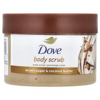 Dove, kūno šveitiklis, rudasis cukrus ir kokosų sviestas, 10,5 uncijos (298 g)