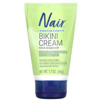 Nair, plaukų šalinimo priemonė, bikinio kremas, jautri formulė, su žaliąja arbata, 1,7 uncijos (48 g)