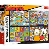 TREFL  GARFIELD 4x250 det. dėlionių rinkinys „Garfieldas“