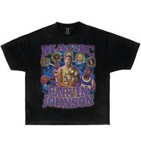 Magija Earvin Johnson 5x NBA čempiono žiedai Vintažiniai marškinėliai Unisex T-shirt S