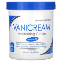 Vanicream, drėkinamasis kremas, skirtas sausai, sudirgusiai ar jautriai odai, 1 kg (453 g)