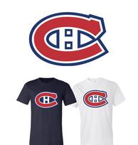 Montreal Canadiens Pagrindinės komandos logotipas marškinėliai S-6XL Sekimas!! Unisex marškinėliai XXXL