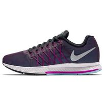 Nike Air Zoom Prestige Fabric Cushioning Slip Resistant Low top Running Shoes Women's Black Purple 806577-500 35.5