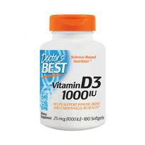 DOCTOR'S BEST Vitaminas D3 1000 TV 25 mcg (180 kapsulių)