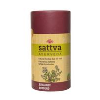Augaliniai tamsiai raudonai violetinės spalvos plaukų dažai Burgundy, Sattva Ayurveda, 150g
