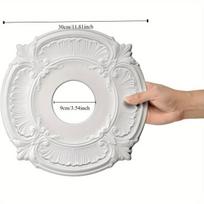 Baltas PU lubų šviestuvo pagrindas, Balta-2#