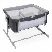 CHICCO Next2Me lovelė - maniežas dvynukams MAGNET Grey, 06087077680000