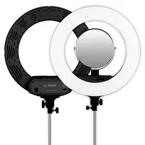 Caruba Round Vlogger 18 inch LED Ring Light Set Economy with Bag Black