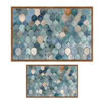Mėlynos spalvos vonios kilimėliai 2 vnt. 60x100 cm – Foutastic