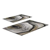 Pilkos spalvos/auksinės spalvos vonios kilimėliai 2 vnt. 60x100 cm CT – Foutastic
