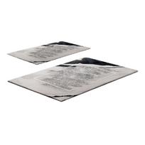 Pilkai smėlinės spalvos vonios kilimėliai 2 vnt. 60x100 cm CT – Foutastic