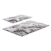 Pilkai smėlinės spalvos vonios kilimėliai 2 vnt. 60x100 cm CT – Foutastic