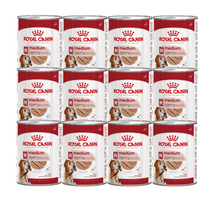 ROYAL CANIN® Medium Ageing 7+ 12x410 g šlapias maistas, paštetas, skirtas vyresniems nei 7 metų vidutinio dydžio veislių šunims