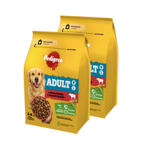 PEDIGREE® Adult 2x2,6 kg su jautiena ir daržovėmis – visavertis sausas maistas suaugusiems didelių ir vidutinių veislių šunims