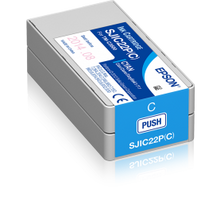 Epson SJIC22P(C) (C33S020602) Rašalinė kasetė, Žydra