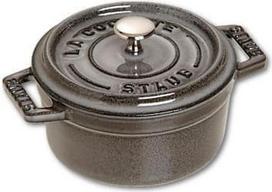 Staub Mini Round Cast Iron Pot - 250 ml, Graphite