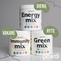 RINKINYS SUPERGALIOMS: Green mix + Energy mix +Immunity mix