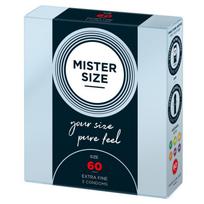 Prezervatyvai Mister Size 60 (3 vnt.)