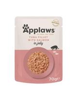 APPLAWS Cat Tuno filė su lašiša drebučiuose 70 g