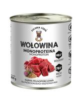 KUCHNIA SZEFA Monoproteina Jautiena 800g drėgna maistas šunims