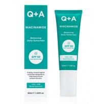 Q+A Niacinamide Balancing Face Cream SPF50 Apsauginis kremas nuo saulės probleminei odai, 50ml