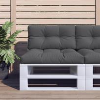 Paletės pagalvėlė antracito spalvos 70x40x12cm audinys
