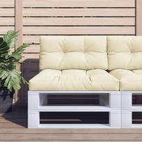 Paletės pagalvėlė kreminės spalvos 70x40x12cm audinys